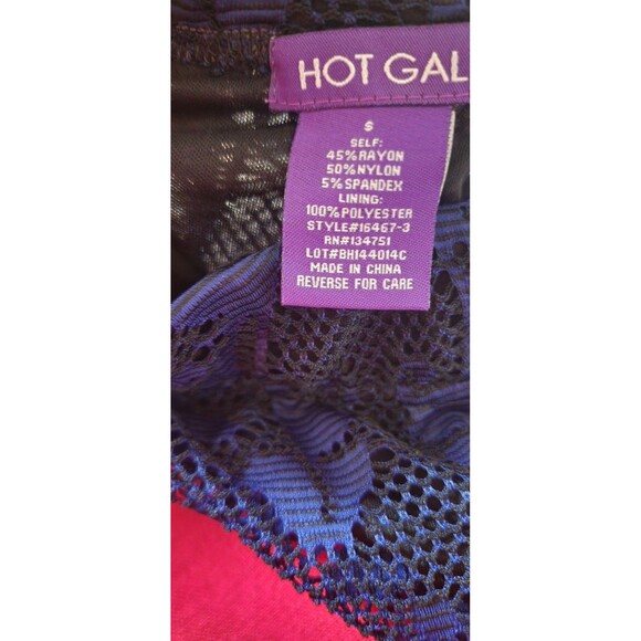 New HOT GAL Dark Navy Lace over Black Lining Women's Small Skirt NWT D25 Nice - Picture 5 of 5